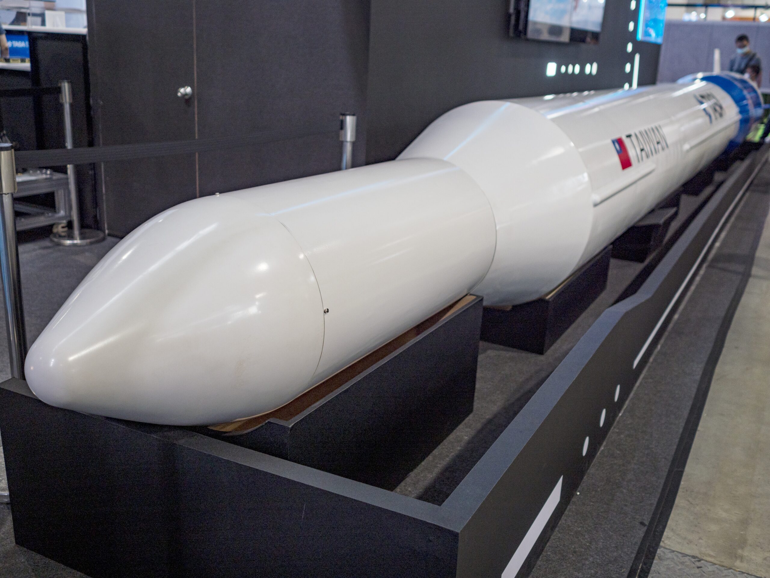 missile sitting on bench